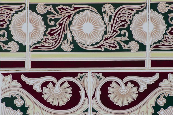 733094 Abstract Tile, Velez Malaga, Malaga, Spain A4 Photo Print