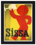 734 sissa drinks poster alfred koelikker 1932 2 Vintage Advert A4 Photo Print