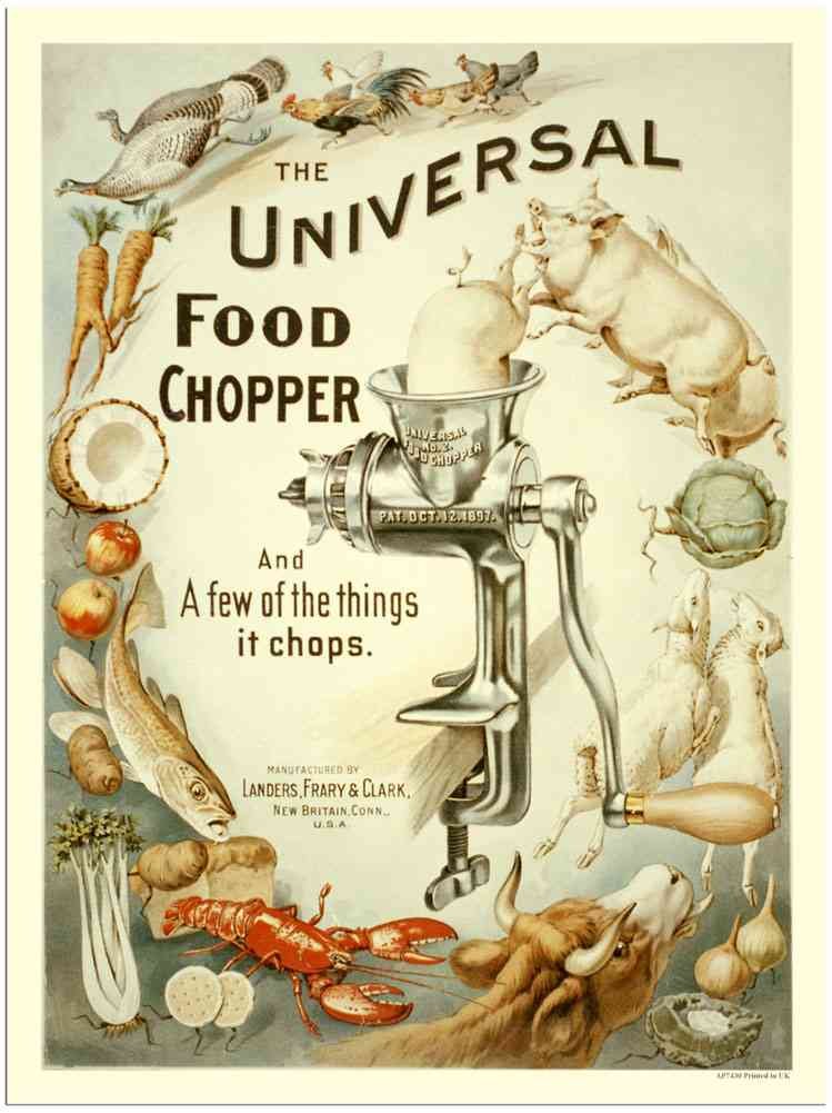 7340 Universal Food Chopper advert A4 Photo Print