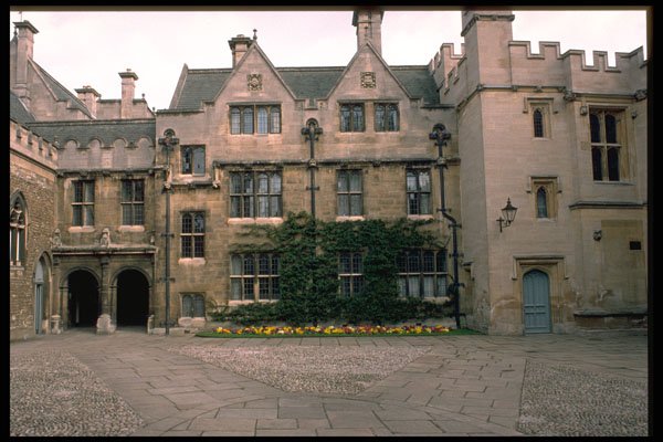 734002 Mob Quad, Merton College, Built 1368 1378, Oxford, Great Britain A4 Photo Print