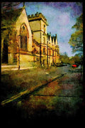 734004 Manchester College Frontage, Founded In 1786, Oxford, Great Britain A4 Limited Edition Watercolour Print