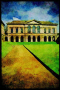 734020 Cloister And Quadrangle, Worcester College, Oxford, Great Britain A4 Limited Edition Watercolour Print
