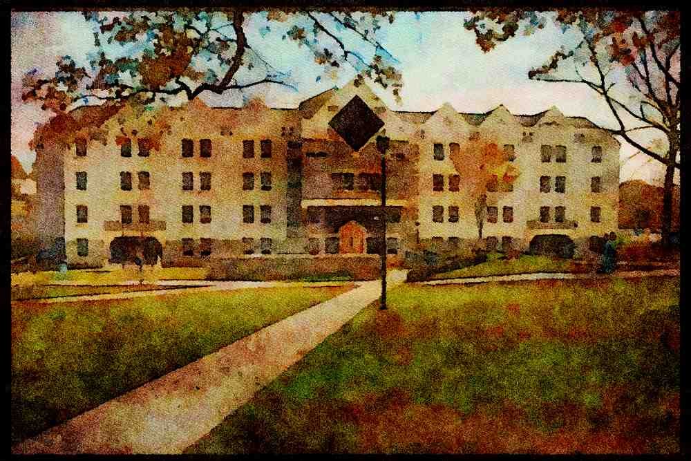 734024 Villanova University, Villanova, Pennsylvania, U.S.A. A4 Limited Edition Watercolour Print