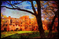 734034 College Of New Rochelle, New York, U.S.A. A4 Limited Edition Watercolour Print