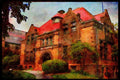 734047 Brown University, Providence, Rhode Island, U.S.A. A4 Limited Edition Watercolour Print