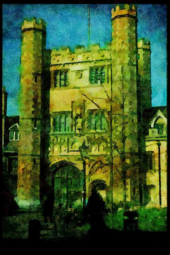 734058 The Great Gate, Trinity College, Cambridge, United Kingdom A4 Limited Edition Watercolour Print