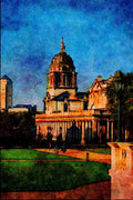 734071 Royal Naval College, London, Greenwich, England A4 Limited Edition Watercolour Print