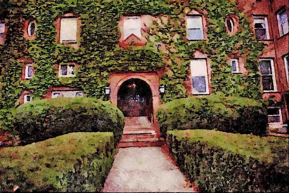 734073 Wells College, Aurora, New York, U.S.A. A4 Limited Edition Watercolour Print