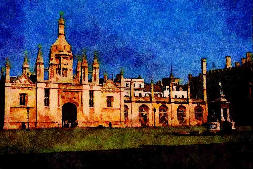 734076 Cambridge, United Kingdom A4 Limited Edition Watercolour Print