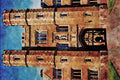 734083 A Cambridge University Gate Tower, United Kingdom A4 Limited Edition Watercolour Print
