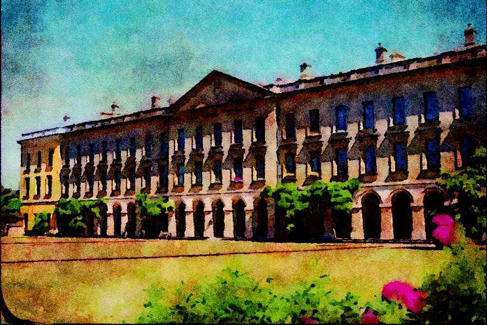 734088 Magdalen College, Oxford, Great Britain A4 Limited Edition Watercolour Print