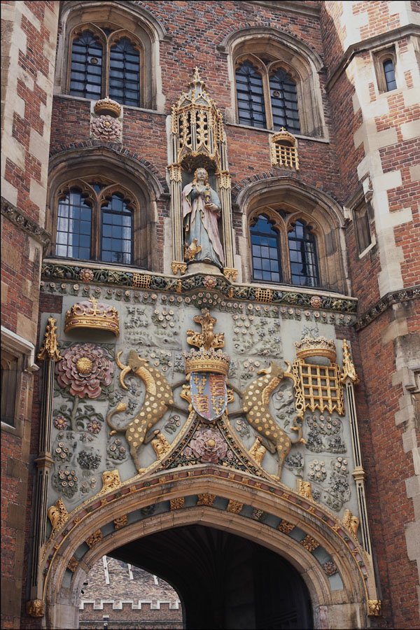 734093 Front Gate, St. John's College, Cambridge, United Kingdom A4 Photo Print