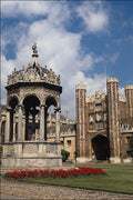 734095 Gateway And Fountain, St. John's College, Cambridge, United Kingdom A4 Photo Print