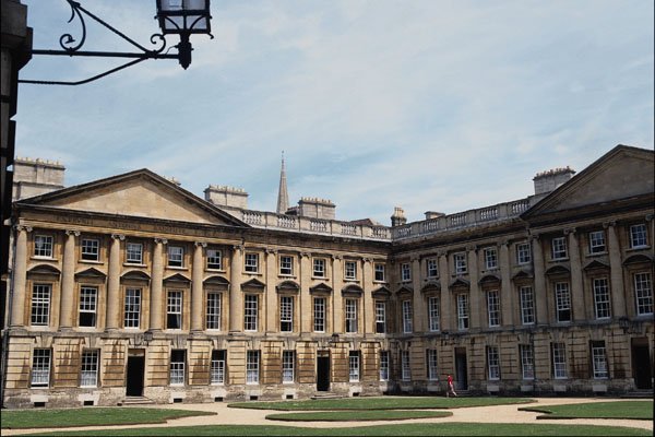 734097 Inner Courtyard, Christ Church College, Oxford, Great Britain A4 Photo Print