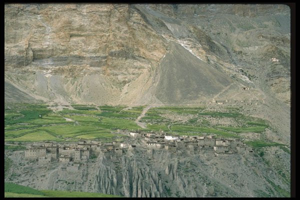 735003 Village In Zanskar River Valley A4 Photo Print
