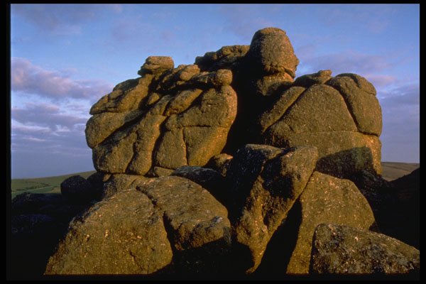 735005 Rocks On Bonehill Down, Near Widecombe in the Moor, U.K. A4 Photo Print
