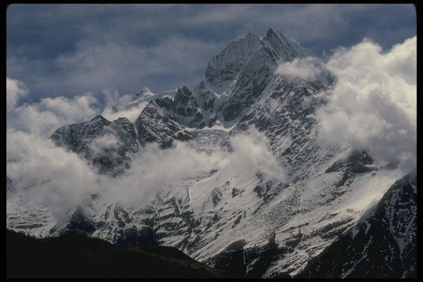 735031 Thamserku Mountain, Nepal A4 Photo Print