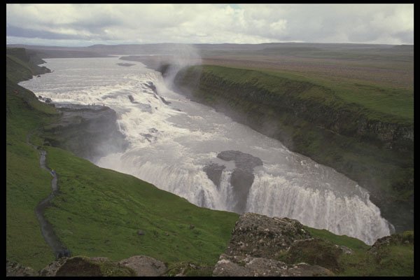 735070 Waterfalls, Gulfoss, Iceland A4 Photo Print