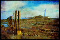 736004 Landscape, Lighthouse In Background A4 Limited Edition Watercolour Print