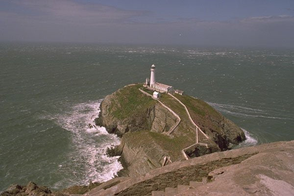 736017 Lighthouse, South Stack, Anglessy, Northern Wales A4 Photo Print