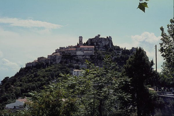 736019 Town Of Eze, French Riviera A4 Photo Print
