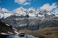 736021 Chapel At Schwarzee And Zinal Rothorn, Switzerland A4 Photo Print