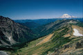 736024 Mount Rainier From The Goat Rocks Wilderness, Washington, U.S.A. A4 Photo Print