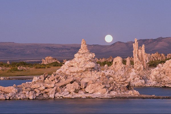 736034 Moonrise, Mono Lake, California, U.S.A. A4 Photo Print