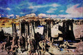 736048 Sand Tufa Formations, Mono Lake, California, U.S.A. A4 Limited Edition Watercolour Print