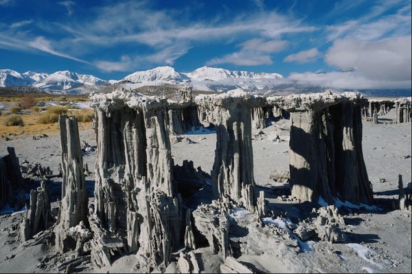 736048 Sand Tufa Formations, Mono Lake, California, U.S.A. A4 Photo Print