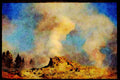 736051 Castle Geyser Eruption, Upper Geyser Basin, Yellowstone National Park, U.S.A. A4 Limited Edition Watercolour Print