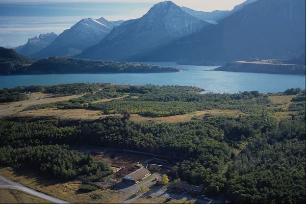 736079 Waterton Lakes, Alpine Stables, Alberta, Canada A4 Photo Print