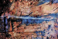 736096 Waterfall, Zion National Park, Utah, U.S.A. A4 Limited Edition Watercolour Print