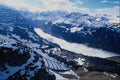 737040 Looking Towards Murren From Wengen A4 Photo Print