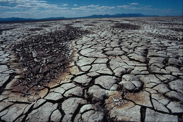 737090 Mud Flats, Dry Lake Bed A4 Photo Print