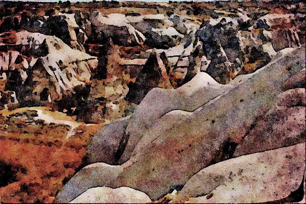 738006 The Cappadocia, Turkey A4 Limited Edition Watercolour Print
