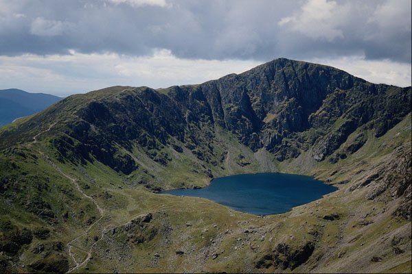 738018 Llyn Cau Lake, High On Cadair Idris Mountain, U.K. A4 Photo Print