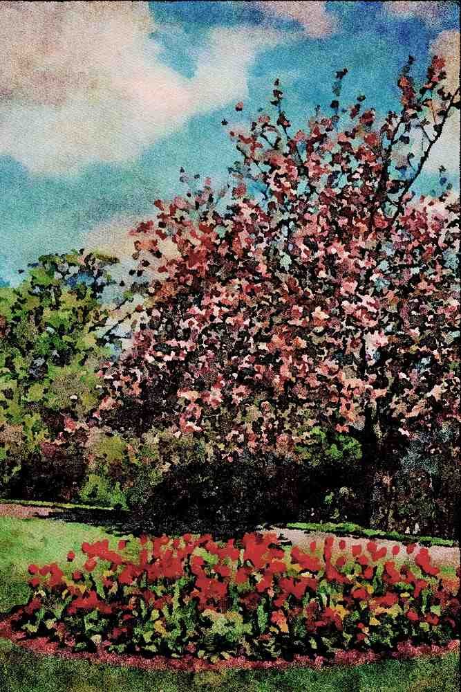 738020 Torre Gardens, Torquay, Devon, England A4 Limited Edition Watercolour Print