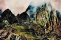 738021 Machu Picchu, Peru A4 Limited Edition Watercolour Print