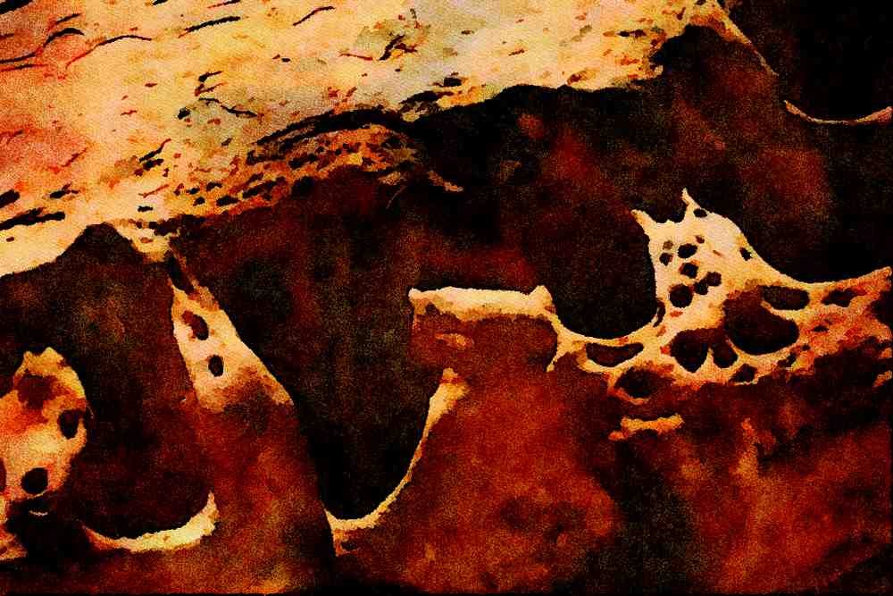 738029 Paria Canyon, Utah, U.S.A. A4 Limited Edition Watercolour Print