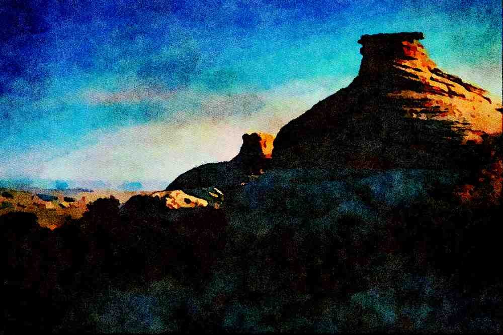 738030 Paria Canyon, Utah, U.S.A. A4 Limited Edition Watercolour Print