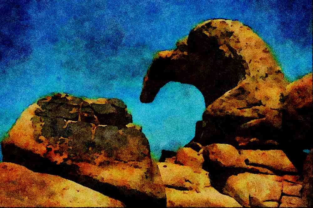 738031 Joshua Tree National Park, California, U.S.A. A4 Limited Edition Watercolour Print