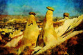 738046 Volcanic Tufa, Fairy Chimney, Turkey A4 Limited Edition Watercolour Print