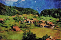 738064 Scene Near Brienz, Switzerland A4 Limited Edition Watercolour Print