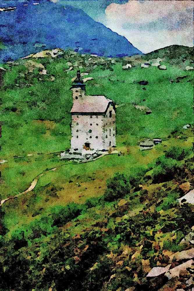 738065 By The Simplon Pass, Switzerland A4 Limited Edition Watercolour Print