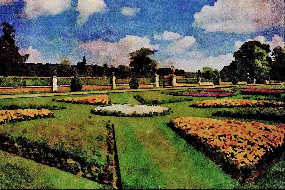 738083 Wimpole Hall Gardens A4 Limited Edition Watercolour Print