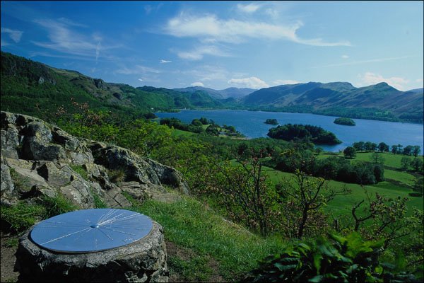 738085 View Over Derwentwater From Summit Of Castlehead, Cumbria, U.K. A4 Photo Print