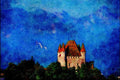 739005 Thun Castle, Berne, Switzerland A4 Limited Edition Watercolour Print