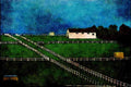 739008 Horse Stud Farm In Lilydale, Victoria, Australia A4 Limited Edition Watercolour Print