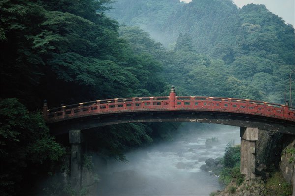 739010 Sacred Bridge, Nikko, Japan A4 Photo Print
